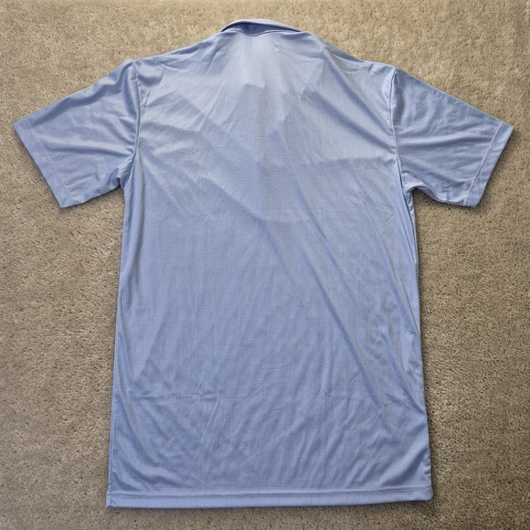 Collars and Co Polo Shirt Mens LT Blue Dress Collar Performance Office Golf New - Picture 10 of 10